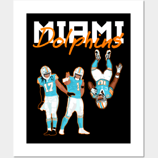 Trio Miami Dolphins Posters and Art